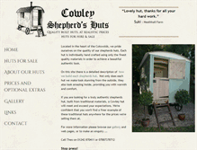 Tablet Screenshot of cowleyshepherdshuts.co.uk